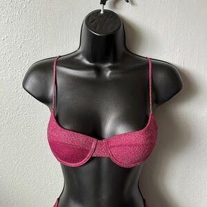 Triangl Romy/Macia Bra Top in Grape Sparkle